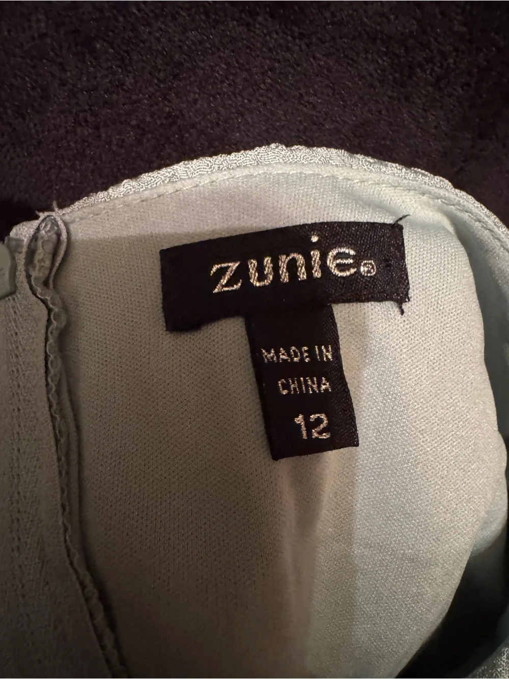 Zunie Light Sage Ruffle Fit & Flare Teen Girls Dress Size 12